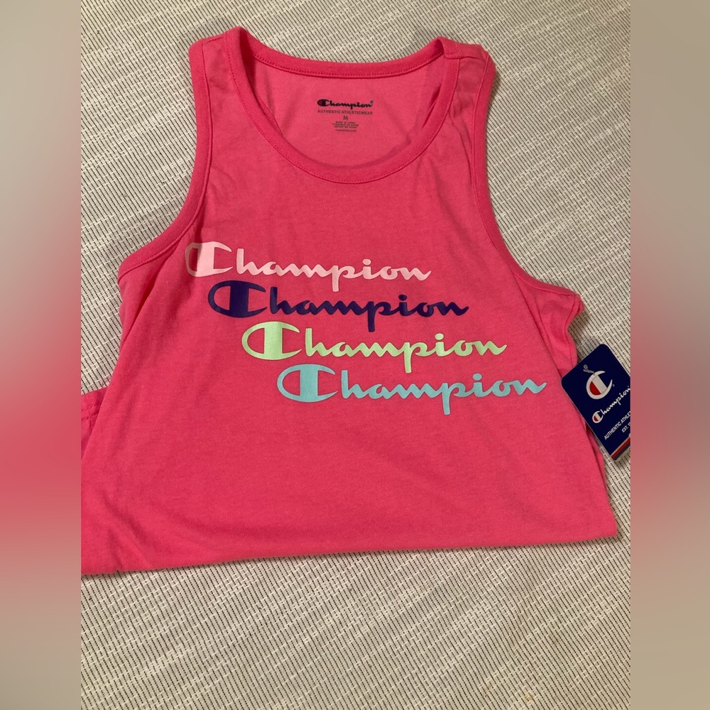 Pink Champion Tank Top.